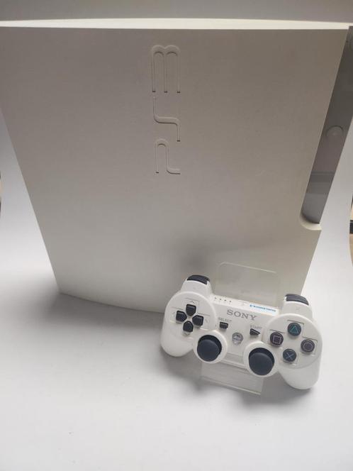 Playstation 3 Slim White 320gb met 1 Sony Controller, Consoles de jeu & Jeux vidéo, Consoles de jeu | Sony PlayStation 3, Enlèvement ou Envoi