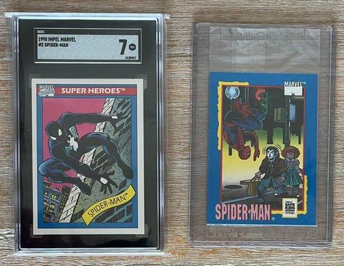 Marvel Universe - Impel 1990 - #2 Spider-Man + Treats sealed, Verzamelen, Overige Verzamelen