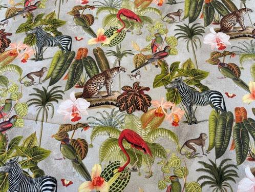 Botanische Safari: tussen veren, strepen en tropische, Antiek en Kunst, Antiek | Tapijten, Tafelkleden en Textiel