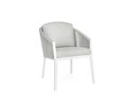 Suns Avero tuinstoel Matt white Fishbone weaving Soft grey |, Tuin en Terras, Nieuw