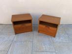 Table de chevet - Bois - Ensemble de deux tables de nuit, Huis en Inrichting, Nieuw