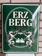 Stijlvol groen emaille bord van de Erzberg Bräu