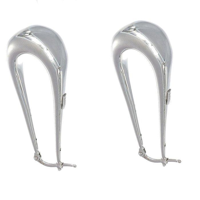 Oorbellen - 18 karaat Witgoud, Handtassen en Accessoires, Oorbellen