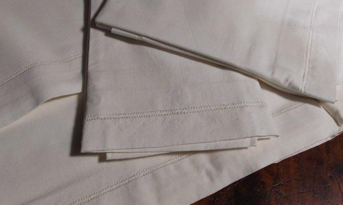 Drap de lit (4) - 260 cm - 142 cm - Anciennes collections, Antiquités & Art, Tapis & Textile