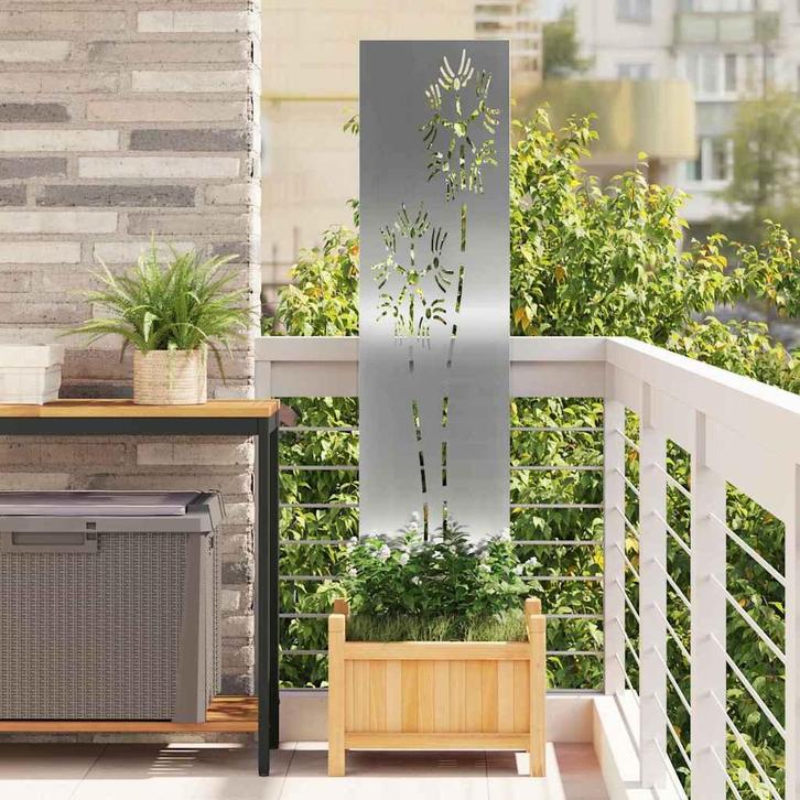 vidaXL Tuin Privacy Scherm Zilver 32 x 140 cm Gegalvaniseerd, Verzamelen, Posters, Nieuw, Verzenden