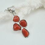 Bloedkoraal - Zilver - Ketting met hanger - CORALLO, Antiek en Kunst
