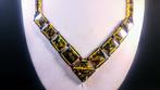 Zeldzaam groengele Baltische amber - strand - ketting -
