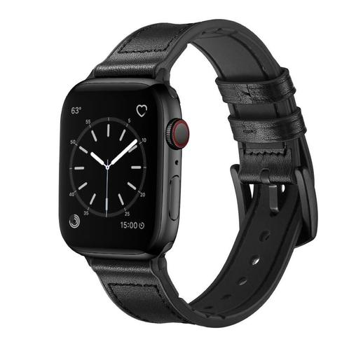 DrPhone LAB1- Lederen Armband - Geschikt voor iOS Horloge, Handtassen en Accessoires, Smartwatches, Nieuw, Verzenden