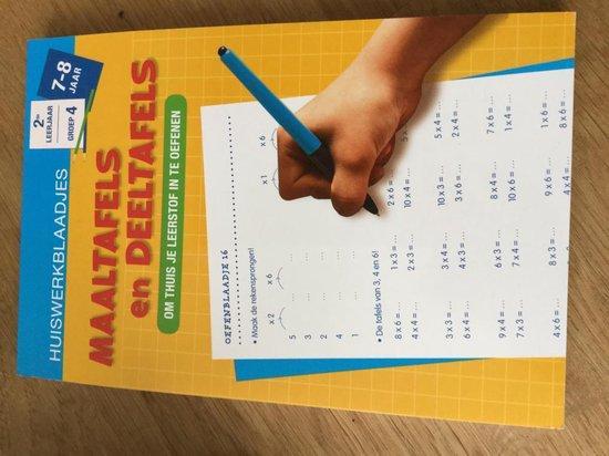 Huiswerkblaadjes 7 tot 8 Jaar Maaltafels en deeltafels, Livres, Livres pour enfants | 4 ans et plus, Envoi
