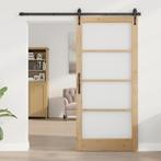 vidaXL Binnendeur met Glas ORKDAL93x202x4 cm Massief, Doe-het-zelf en Bouw, Deuren en Vliegenramen, Verzenden, Nieuw