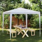 vidaXL Partytent 2,5x2,5 m wit, Tuin en Terras, Verzenden, Nieuw