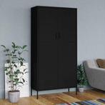 vidaXL Garde-robe Noir 90x50x180 cm Acier, Maison & Meubles, Verzenden, Neuf