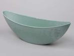 Bootschaal groot halfhoog Soft Turquoise 39x12x13 cm, Nieuw