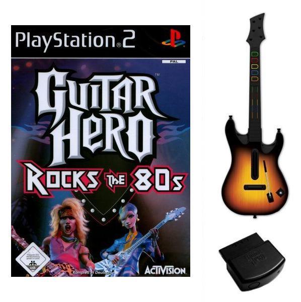 Guitar Hero Rocks The 80s-Incl. NIEUW Gitaar & Receiver, Games en Spelcomputers, Games | Sony PlayStation 2, Ophalen of Verzenden