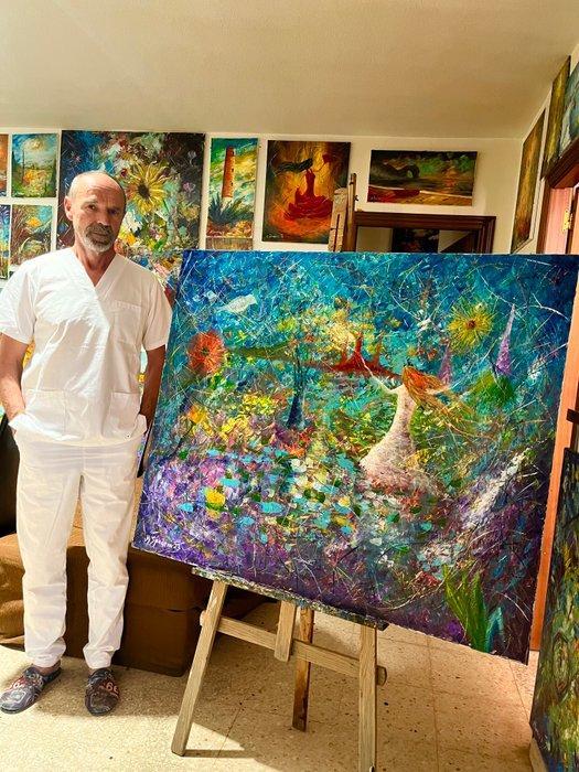 Miroslav Spadrna (Pintorcheco) - Baile de primavera (spring, Antiek en Kunst, Kunst | Schilderijen | Modern
