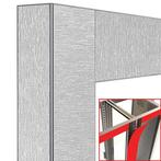 Deco knooppunt 2x216Lt. Satijn staal - magnetisch, Koelen en Vriezen, Verzenden, Nieuw in verpakking