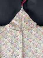 Kimono - Komon-stijl: Genji-dragende wagen en blauw