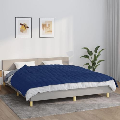vidaXL Verzwaringsdeken 155x220 cm 11 kg stof blauw, Maison & Meubles, Chambre à coucher | Lits, Envoi