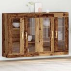 vidaXL Wandkasten Set van 2 in Oud Hout 69,5 x 34 x 90 cm., Huis en Inrichting, Verzenden, Nieuw