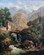 Giovanni Serritelli (1810-c.1880) - La Valle dei Mulini,, Antiquités & Art