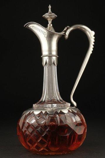 Karaf - .750 zilver, Antiek en Kunst