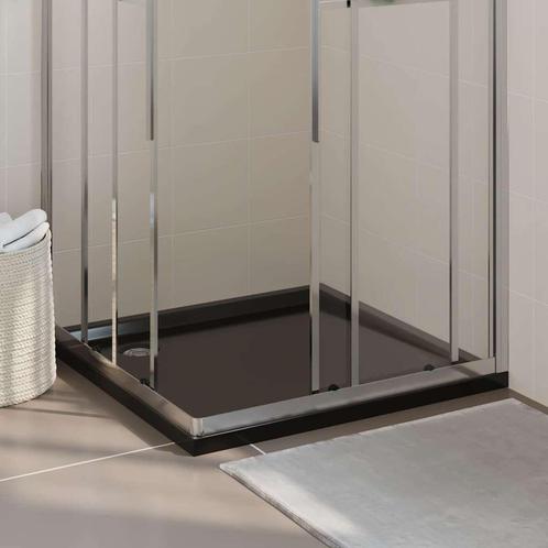 vidaXL Douchebak vierkant 90x90 cm ABS zwart, Doe-het-zelf en Bouw, Sanitair, Nieuw, Verzenden