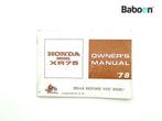 Instructie Boek Honda XR 75 1973-1978 (XR75), Motoren, Verzenden, Gebruikt