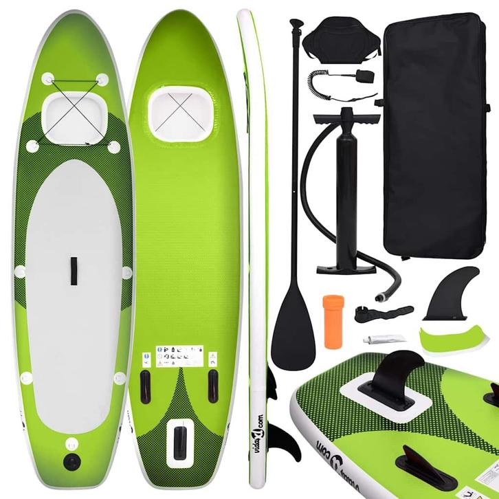 vidaXL Stand Up Paddleboardset opblaasbaar 300x76x10 cm, Watersport en Boten, Suppen, Nieuw, Verzenden