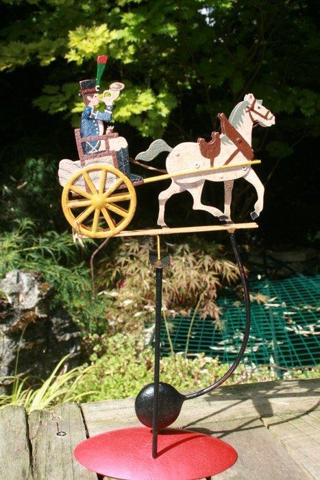 Beeldje - Balance-toy postkoets - Metaal, Antiek en Kunst, Antiek | Speelgoed
