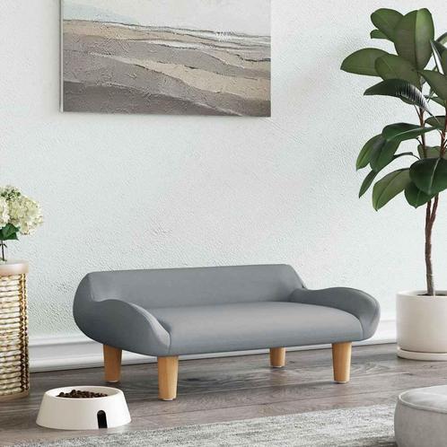 vidaXL Hondenmand 70x40x24 cm stof lichtgrijs, Dieren en Toebehoren, Honden-accessoires, Nieuw, Verzenden
