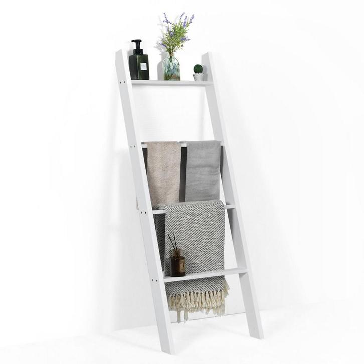 2dekans | Coast Vrijstaande Ladder Handdoekrek 4-Laags 137, Huis en Inrichting, Badkamer | Badtextiel en Accessoires, Ophalen of Verzenden