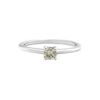 Zonder Minimumprijs - Ring - 14 karaat Witgoud -  0.25ct.