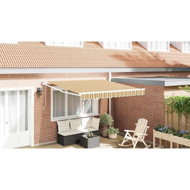 vidaXL Inklapbare Luifel Multikleur 350 x 250 cm, Tuin en Terras, Zonneschermen, Nieuw, Verzenden