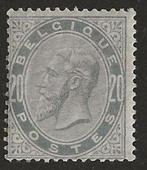 België 1883 - 20c Parelgrijs - Leopold II - met CERTIFICAAT, Timbres & Monnaies, Timbres | Europe | Belgique