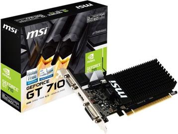 Videokaart - MSI - NVIDIA GeForce GT 710 2GD3H LP - PCI, Computers en Software, Videokaarten, Verzenden, Nieuw