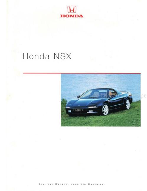 1999 HONDA NSX BROCHURE DUITS, Boeken, Auto's | Folders en Tijdschriften