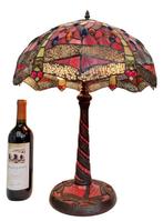 Lamp - Tiffany style - Dragonfly - Messing