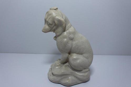 E. Thomasson - Beeld, Zittende hond - 25 cm - Aardewerk, Antiek en Kunst, Kunst | Designobjecten