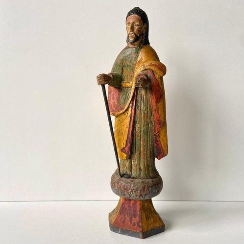 sculptuur, Religieus beeld - 18e eeuw - 29.6 cm - Hout, Antiek en Kunst, Kunst | Niet-Westerse kunst