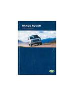 2003 RANGE ROVER INSTRUCTIEBOEKJE ENGELS, Autos : Divers, Modes d'emploi & Notices d'utilisation, Ophalen of Verzenden