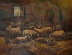 Paul-Henry Schouten (1860-1922) - Sheep stable, Antiek en Kunst