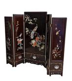Chinoiserie Paravent - Kamerscherm (5) - Hout - Pauw