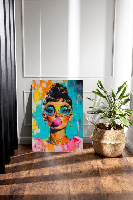 Andrea Di Martino ANDSAL 1991 - Audrey Hepburn Bubblegum, Antiek en Kunst, Kunst | Tekeningen en Fotografie