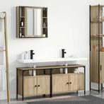 vidaXL Badkamerkast set met plank 3 pcs Sonoma eiken 80 x 30, Huis en Inrichting, Verzenden, Nieuw
