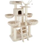 tectake Krabpaal Gismo 195cm - beige / wit, Dieren en Toebehoren, Verzenden, Nieuw