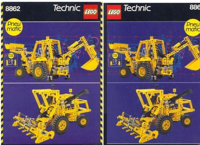 Lego Set - 8862 - Technic - Backhoe Loader, Kinderen en Baby's, Speelgoed | Duplo en Lego