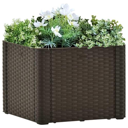 vidaXL Plantenbak hoog met zelfbewateringssysteem 43x43x33, Jardin & Terrasse, Pots de fleurs, Envoi