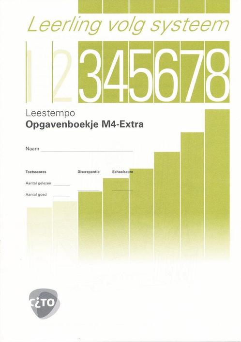 CITO/LOVS Leestempo Opgavenboekje M4 Extra (per stuk), Livres, Livres scolaires, Envoi