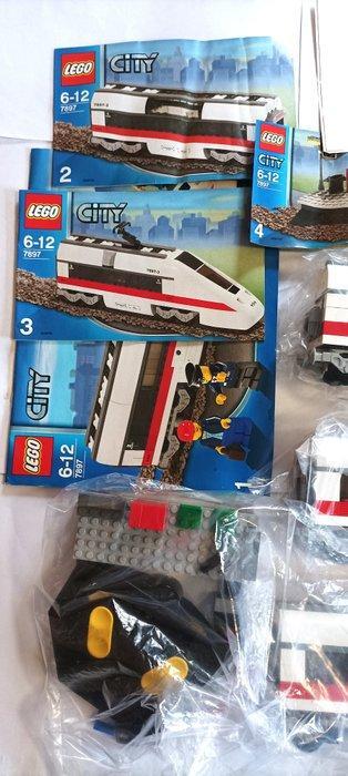 Lego Set - Train - Lego City 7897 TGV monté 1 fois et puis, Kinderen en Baby's, Speelgoed | Duplo en Lego
