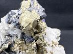 Pyrite avec sphalérite sur matrice de quartz Spécimen -
